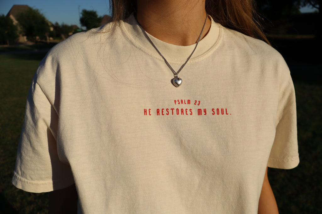 He Restores My Soul Tee Shirt